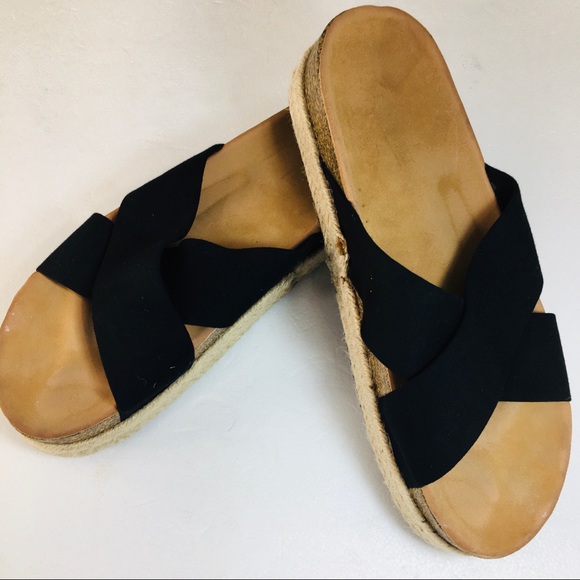 Cherish Shoes - Cherish Black Espadrilles, sz 11